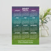 Frohe Weihnachten Moderner Abstrakter Kalender (Stehend Vorderseite)