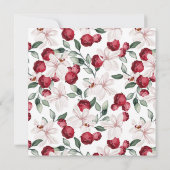 Frohe Weihnachten Moderner Blumenurlaub Foto (Rückseite)