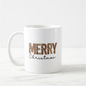 "Frohe Weihnachten" Moderner, farblich blockierter Kaffeetasse (Links)