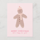 Frohe Weihnachten Moderner Lebkuchen Mann (Vorderseite)