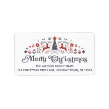 Frohe Weihnachten Moderner skandinavischer Stilurl