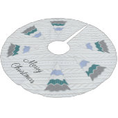 Frohe Weihnachten Moderner Sweater texturiert Polyester Weihnachtsbaumdecke (Schrägansicht)