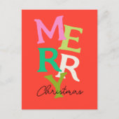 Frohe Weihnachten Moderner Urlaub (Vorderseite)