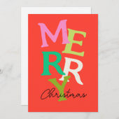 Frohe Weihnachten Moderner Urlaub (Vorne/Hinten)