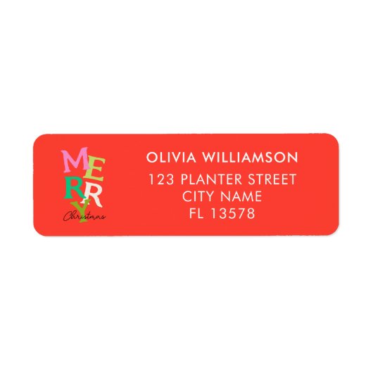 Frohe Weihnachten Moderner Urlaub (Vorne)