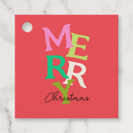 Frohe Weihnachten Moderner Urlaub Geschenkanhänger