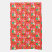 Frohe Weihnachten Moderner Urlaub Geschirrtuch (Vertikal)