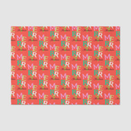 Frohe Weihnachten Moderner Urlaub Seidenpapier