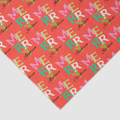 Frohe Weihnachten Moderner Urlaub Seidenpapier (Ausschnitt)