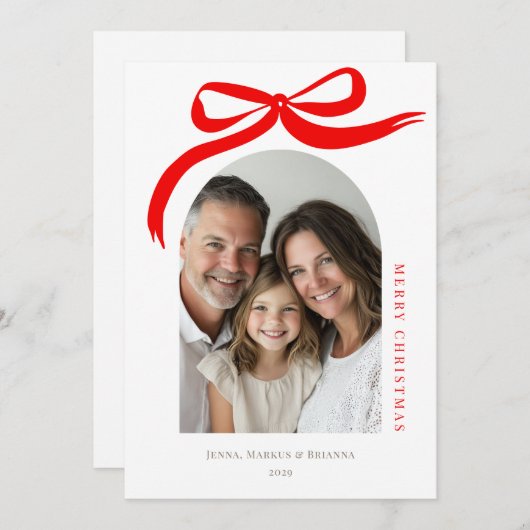 Frohe Weihnachten Modernes Arch Holiday Design (Vorne/Hinten)