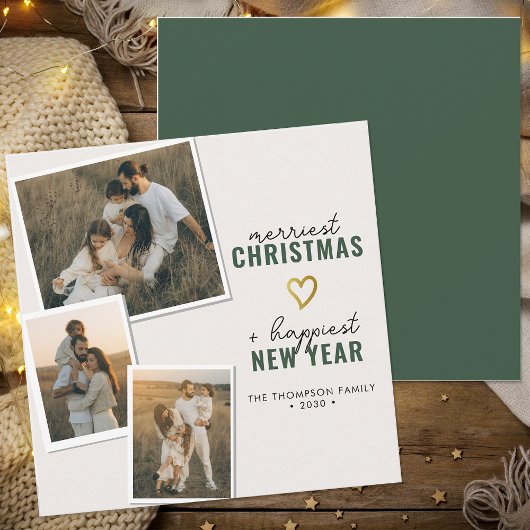 Frohe Weihnachten Modernes Boho Family Foto Square