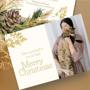 Frohe Weihnachten Modernes Cat Foto