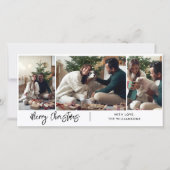 Frohe Weihnachten Modernes Drehbuch 3 Foto Collage (Vorderseite)