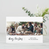 Frohe Weihnachten Modernes Drehbuch 3 Fotos (Stehend Vorderseite)