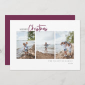 Frohe Weihnachten Modernes Drehbuch Minimalistisch (Vorne/Hinten)