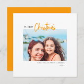 Frohe Weihnachten Modernes Drehbuch Minimalistisch (Vorne/Hinten)