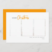 Frohe Weihnachten Modernes Drehbuch Minimalistisch (Vorne/Hinten)