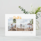 Frohe Weihnachten Modernes Drehbuch Minimalistisch (Stehend Vorderseite)