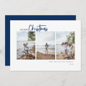 Frohe Weihnachten Modernes Drehbuch Minimalistisch (Vorne/Hinten)