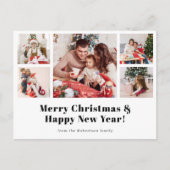 Frohe Weihnachten Modernes einfaches Foto (Vorderseite)