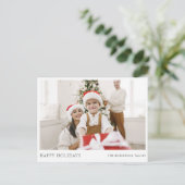 Frohe Weihnachten Modernes einfaches Foto (Stehend Vorderseite)