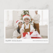 Frohe Weihnachten Modernes einfaches Foto (Vorderseite)