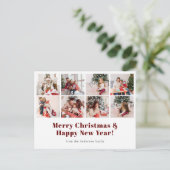 Frohe Weihnachten Modernes einfaches Foto (Stehend Vorderseite)