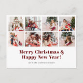 Frohe Weihnachten Modernes einfaches Foto (Vorderseite)