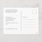 Frohe Weihnachten Modernes einfaches Foto (Rückseite)