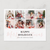 Frohe Weihnachten Modernes einfaches Foto (Vorderseite)