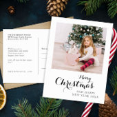 Frohe Weihnachten Modernes einfaches Foto