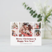 Frohe Weihnachten Modernes einfaches Foto (Stehend Vorderseite)