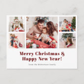 Frohe Weihnachten Modernes einfaches Foto (Vorderseite)