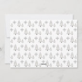 Frohe Weihnachten Modernes einfaches Foto (Rückseite)