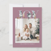 Frohe Weihnachten! Modernes, einfaches Foto Feiertagskarte (Vorderseite)