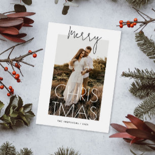 Frohe Weihnachten. Modernes einfaches minimalistis Feiertagskarte