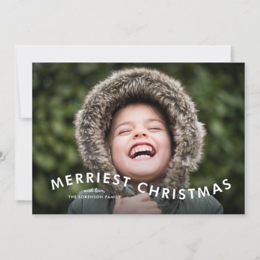 Frohe Weihnachten Modernes Foto (Vorderseite)