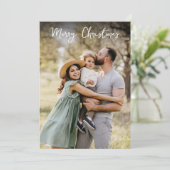 Frohe Weihnachten Modernes Foto (Stehend Vorderseite)