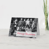 Frohe Weihnachten | Modernes Foto der Familiengrup (Vorderseite)