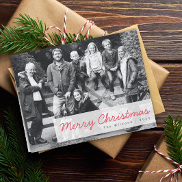 Frohe Weihnachten | Modernes Foto der Familiengrup