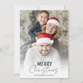 Frohe Weihnachten | Modernes Foto einfach (Vorderseite)