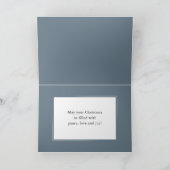 Frohe Weihnachten Modernes Foto Elegant Einfach (Innenseite)