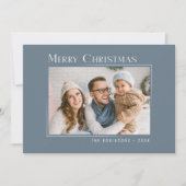 Frohe Weihnachten Modernes Foto Elegant Einfach (Vorderseite)