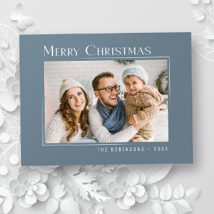 Frohe Weihnachten Modernes Foto Elegant Einfach