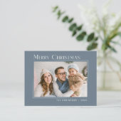 Frohe Weihnachten Modernes Foto Elegant Einfach (Stehend Vorderseite)