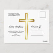 Frohe Weihnachten Modernes Foto Holiday Postkarte (Rückseite)