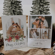 Frohe Weihnachten Modernes Foto Weihnachtskarte Mi