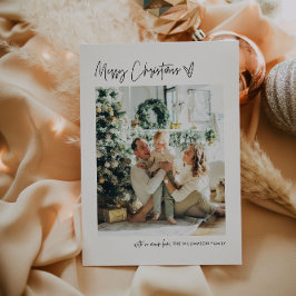 Frohe Weihnachten Modernes Foto Weihnachtskarte Mi