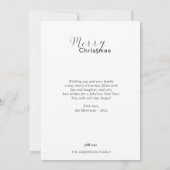 Frohe Weihnachten Modernes Grau, Cloud Foto Hollid Einladung (Rückseite)