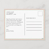 Frohe Weihnachten Modernes Handschrift Foto (Rückseite)